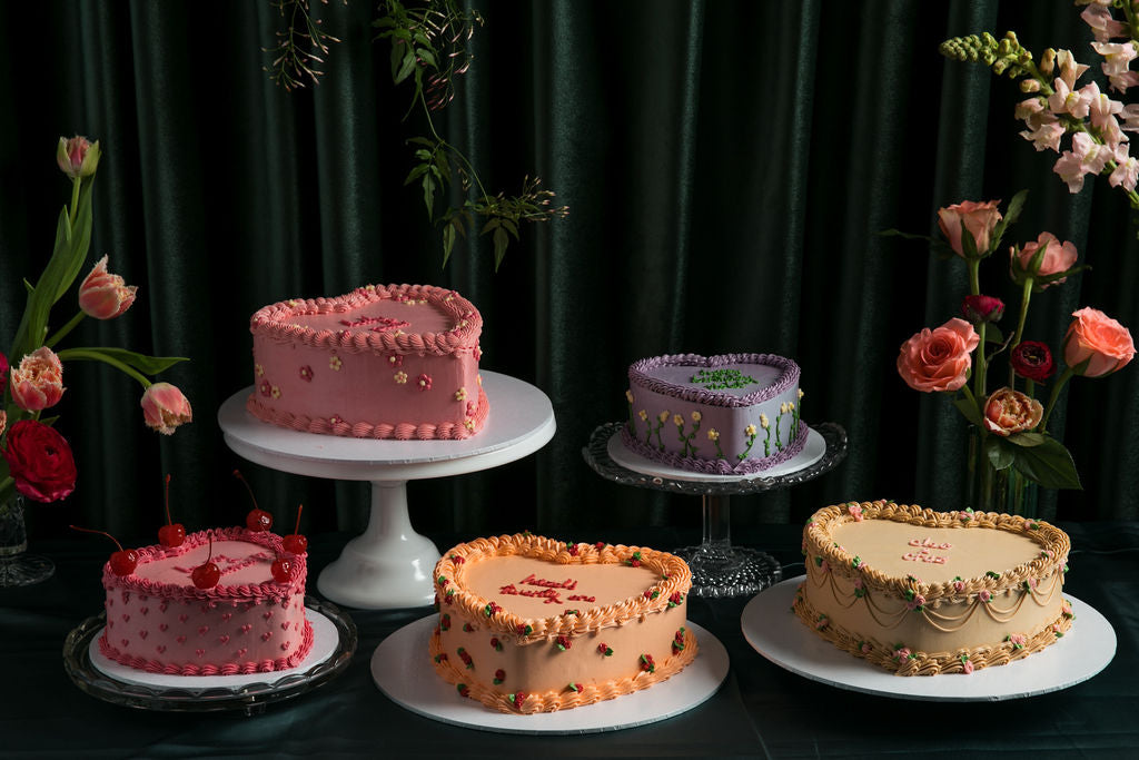 Sweetheart love heart cake