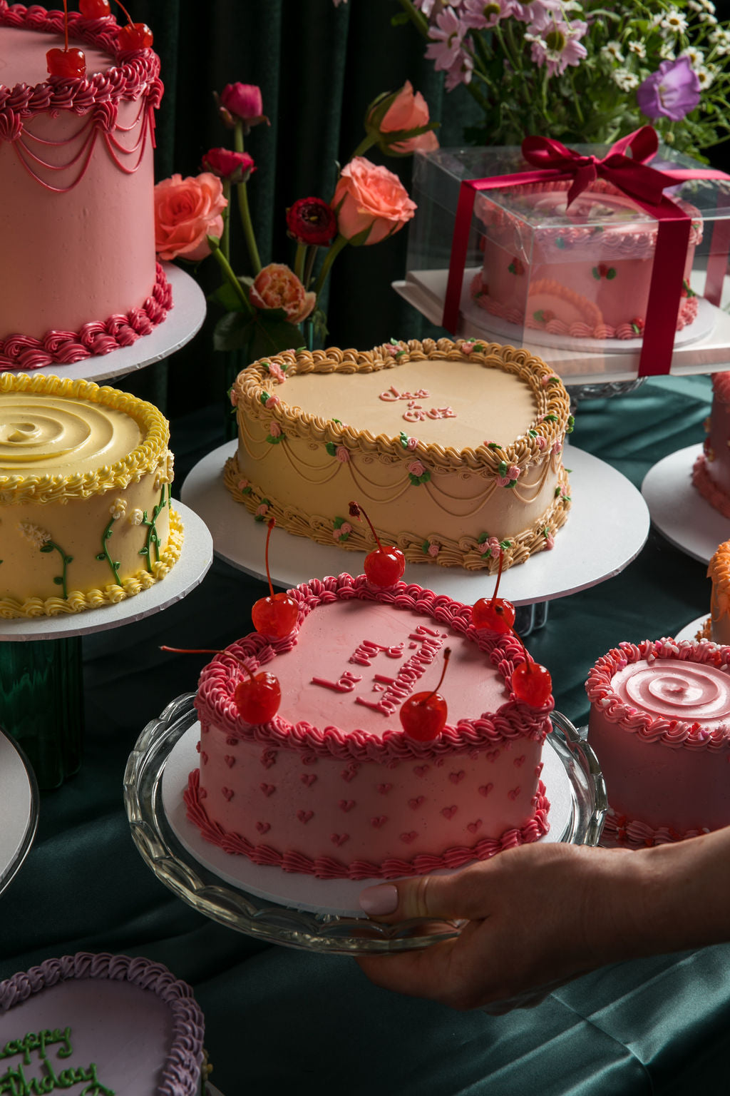 Sweetheart love heart cake