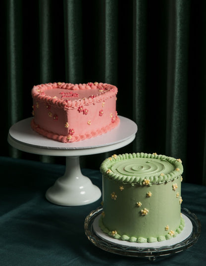Blossom heart cake