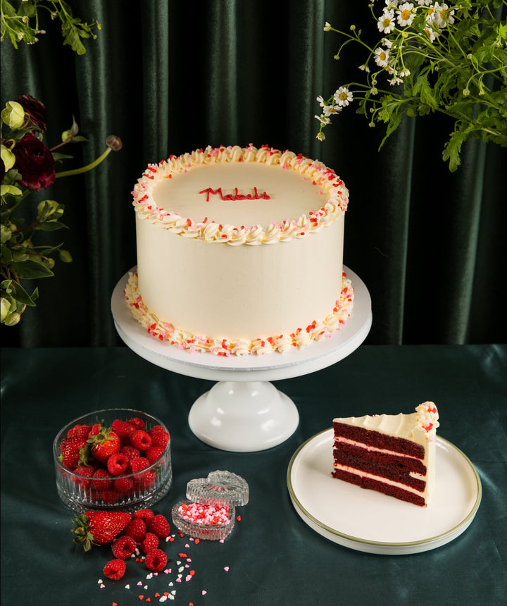 Red Velvet, cake from Mabels