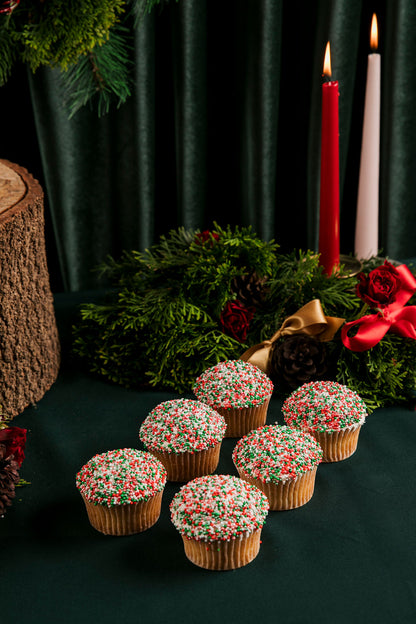 Christmas cupcakes - Gift wrapped