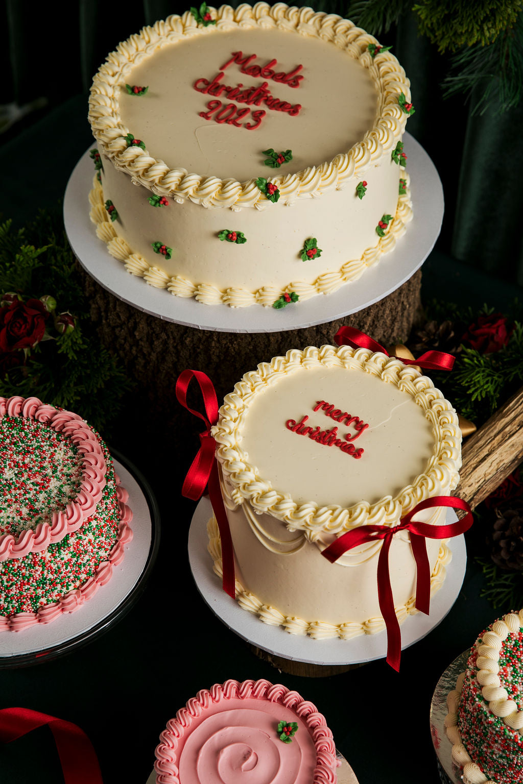 Christmas Holly cake