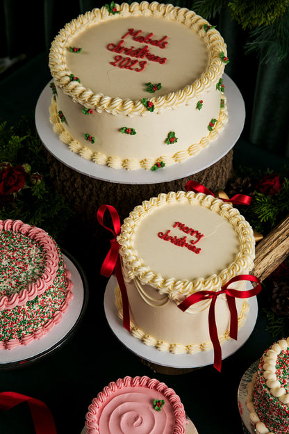 Christmas Holly cake