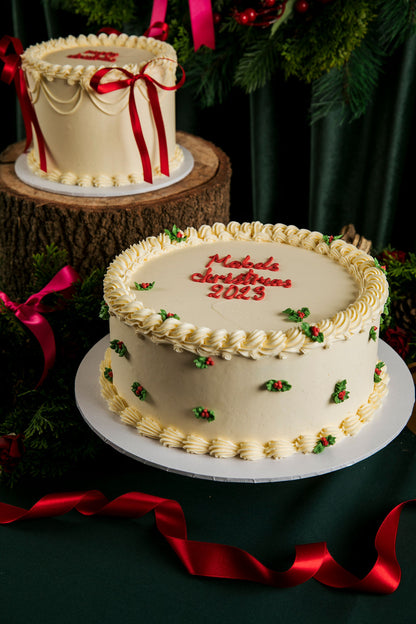 Christmas Holly cake