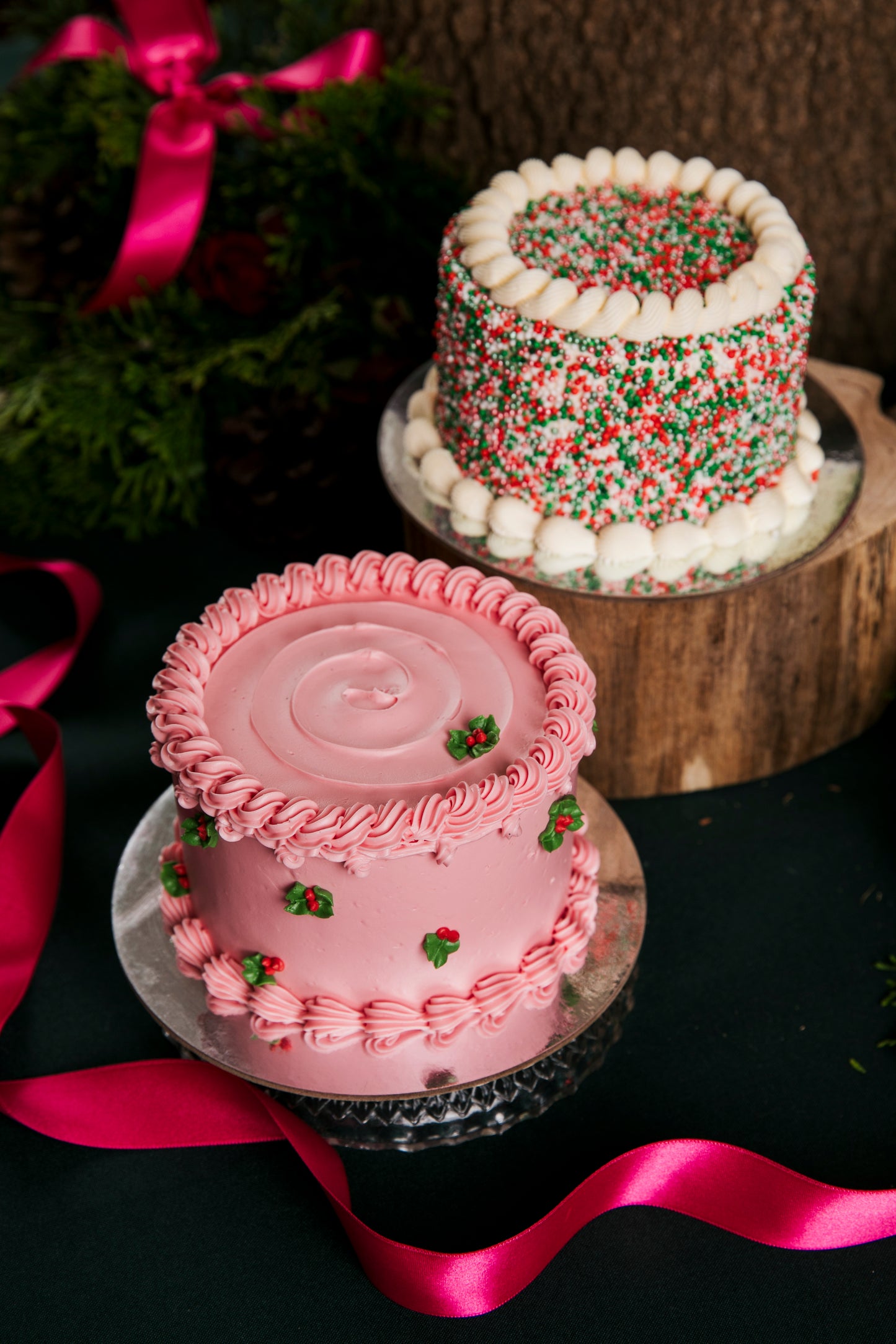 Christmas Holly cake